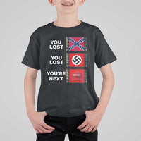 Resist Political Protest T Shirt For Kid History Anti Hate Extremism Authoritarianism - Wonder Print Shop
