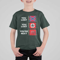 Resist Political Protest T Shirt For Kid History Anti Hate Extremism Authoritarianism - Wonder Print Shop