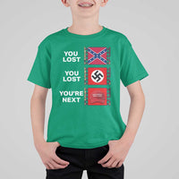 Resist Political Protest T Shirt For Kid History Anti Hate Extremism Authoritarianism - Wonder Print Shop