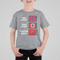 Resist Political Protest T Shirt For Kid History Anti Hate Extremism Authoritarianism - Wonder Print Shop