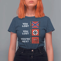 Resist Political Protest T Shirt For Women History Anti Hate Extremism Authoritarianism - Wonder Print Shop