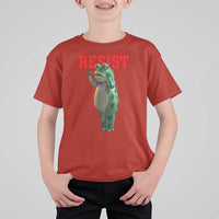Funny Inflatable Portland Frog Resist T Shirt For Kid Freedom Protest - Wonder Print Shop