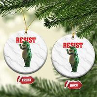 Funny Inflatable Portland Frog Resist Ceramic Ornament Freedom Protest - Wonder Print Shop