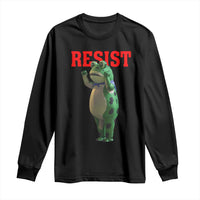 Funny Inflatable Portland Frog Resist Long Sleeve Shirt Freedom Protest - Wonder Print Shop