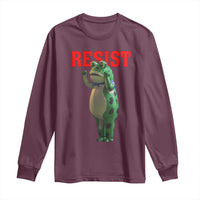 Funny Inflatable Portland Frog Resist Long Sleeve Shirt Freedom Protest - Wonder Print Shop