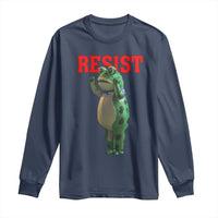 Funny Inflatable Portland Frog Resist Long Sleeve Shirt Freedom Protest - Wonder Print Shop