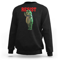 Funny Inflatable Portland Frog Resist Sweatshirt Freedom Protest - Wonder Print Shop