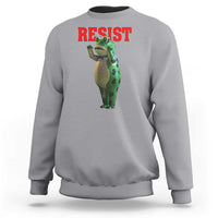 Funny Inflatable Portland Frog Resist Sweatshirt Freedom Protest - Wonder Print Shop