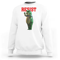 Funny Inflatable Portland Frog Resist Sweatshirt Freedom Protest - Wonder Print Shop
