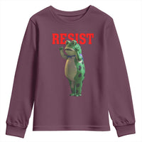 Funny Inflatable Portland Frog Resist Youth Sweatshirt Freedom Protest - Wonder Print Shop