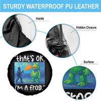 Funny Portland Frog Protest Spare Tire Cover Thats OK Im A Frog Pepper Spray - Wonder Print Shop