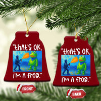Funny Portland Frog Protest Ceramic Ornament Thats OK Im A Frog Pepper Spray - Wonder Print Shop
