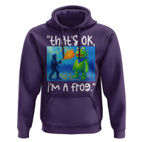 Funny Portland Frog Protest Hoodie Thats OK Im A Frog Pepper Spray - Wonder Print Shop