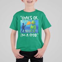 Funny Portland Frog Protest T Shirt For Kid Thats OK Im A Frog Pepper Spray - Wonder Print Shop