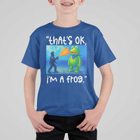 Funny Portland Frog Protest T Shirt For Kid Thats OK Im A Frog Pepper Spray - Wonder Print Shop