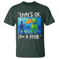 Funny Portland Frog Protest T Shirt Thats OK Im A Frog Pepper Spray - Wonder Print Shop