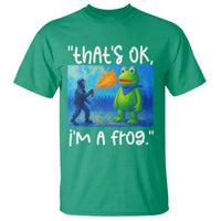 Funny Portland Frog Protest T Shirt Thats OK Im A Frog Pepper Spray - Wonder Print Shop