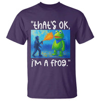 Funny Portland Frog Protest T Shirt Thats OK Im A Frog Pepper Spray - Wonder Print Shop