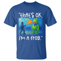 Funny Portland Frog Protest T Shirt Thats OK Im A Frog Pepper Spray - Wonder Print Shop