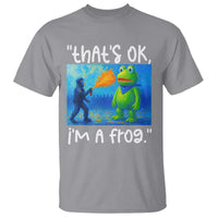 Funny Portland Frog Protest T Shirt Thats OK Im A Frog Pepper Spray - Wonder Print Shop
