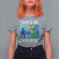 Funny Portland Frog Protest T Shirt For Women Thats OK Im A Frog Pepper Spray - Wonder Print Shop
