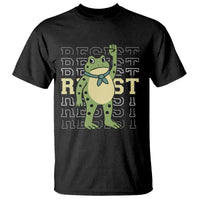 Resist Raised Fist Frog T Shirt Portland Protest Freedom Fighter - Wonder Print Shop