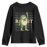 Resist Raised Fist Frog Youth Sweatshirt Portland Protest Freedom Fighter - Wonder Print Shop