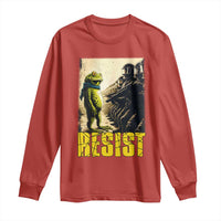Resist Frog Long Sleeve Shirt Stand Against Free Portland Protest - Wonder Print Shop