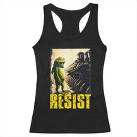 Resist Frog Racerback Tank Top Stand Against Free Portland Protest - Wonder Print Shop
