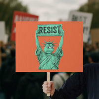 Funny Liberty Frog Meme Resist Protest Sign Portland Frogs Protest Freedom Fighter - Wonder Print Shop