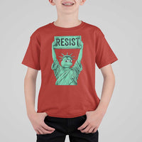 Funny Liberty Frog Meme Resist T Shirt For Kid Portland Frogs Protest Freedom Fighter - Wonder Print Shop