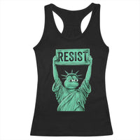 Funny Liberty Frog Meme Resist Racerback Tank Top Portland Frogs Protest Freedom Fighter - Wonder Print Shop