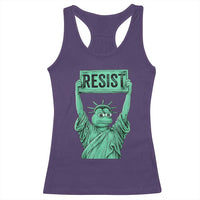Funny Liberty Frog Meme Resist Racerback Tank Top Portland Frogs Protest Freedom Fighter - Wonder Print Shop