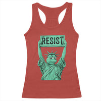 Funny Liberty Frog Meme Resist Racerback Tank Top Portland Frogs Protest Freedom Fighter - Wonder Print Shop