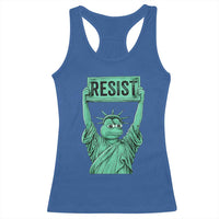 Funny Liberty Frog Meme Resist Racerback Tank Top Portland Frogs Protest Freedom Fighter - Wonder Print Shop