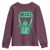 Funny Liberty Frog Meme Resist Youth Sweatshirt Portland Frogs Protest Freedom Fighter - Wonder Print Shop