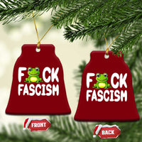 Funny Frog Fck Fascism Ceramic Ornament Resist Protest Human Rights - Wonder Print Shop