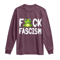 Funny Frog Fck Fascism Long Sleeve Shirt Resist Protest Human Rights - Wonder Print Shop