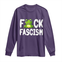 Funny Frog Fck Fascism Long Sleeve Shirt Resist Protest Human Rights - Wonder Print Shop
