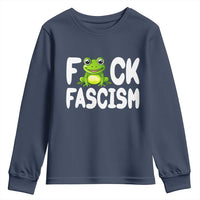 Funny Frog Fck Fascism Youth Sweatshirt Resist Protest Human Rights - Wonder Print Shop