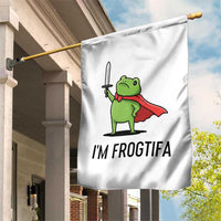 Funny Huzzah Frog Garden Flag Im Frogtifa Knight Resist Protest - Wonder Print Shop