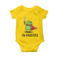 Funny Huzzah Frog Baby Onesie Im Frogtifa Knight Resist Protest - Wonder Print Shop