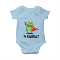 Funny Huzzah Frog Baby Onesie Im Frogtifa Knight Resist Protest - Wonder Print Shop