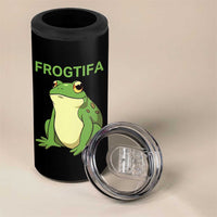 Funny Frogtifa 4 in 1 Can Cooler Tumbler Resist Frog Protest Against Fascism - Wonder Print Shop
