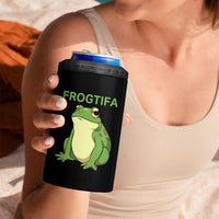 Funny Frogtifa 4 in 1 Can Cooler Tumbler Resist Frog Protest Against Fascism - Wonder Print Shop