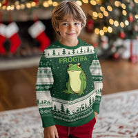 Funny Frogtifa Ugly Christmas Sweater Resist Frog Protest Against Fascism - Wonder Print Shop