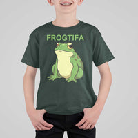 Funny Frogtifa T Shirt For Kid Resist Frog Protest Against Fascism - Wonder Print Shop