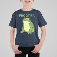 Funny Frogtifa T Shirt For Kid Resist Frog Protest Against Fascism - Wonder Print Shop