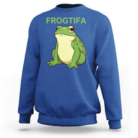 Funny Frogtifa Sweatshirt Resist Frog Protest Against Fascism - Wonder Print Shop