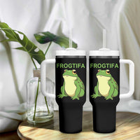 Funny Frogtifa Tumbler With Handle Resist Frog Protest Against Fascism - Wonder Print Shop